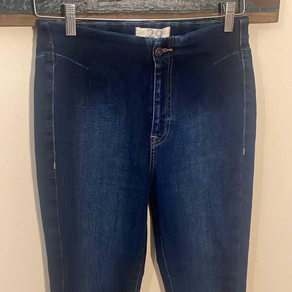 We the Free Feel Like Sunshine Dark Wash Skinny Cropped Jeans Size 29 - Picture 6 of 16